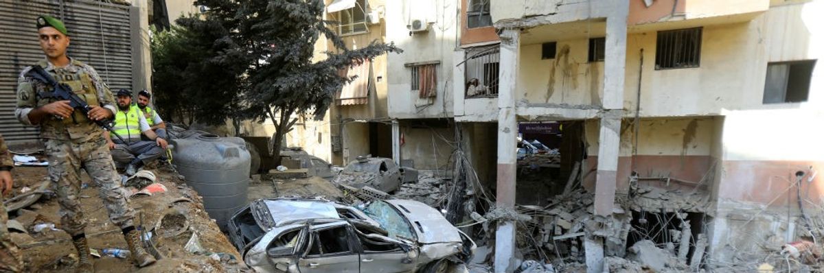 Beirut bombing damage