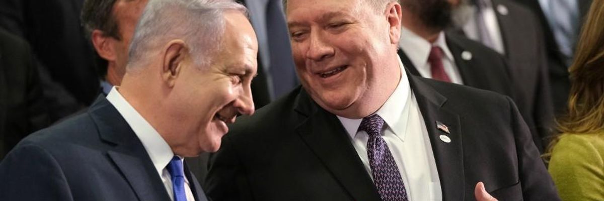 Benjamin Netanyahu and Mike Pompeo