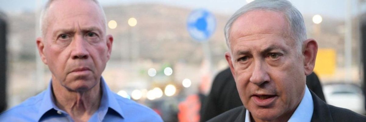 Benjamin Netanyahu and Yoav Gallant