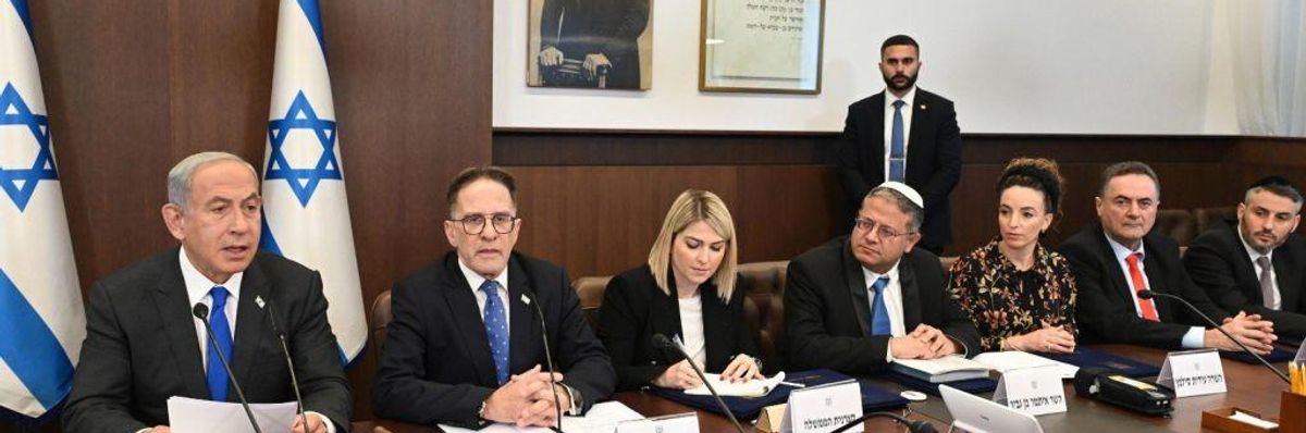 Benjamin Netanyahu holds cabinet meeting 