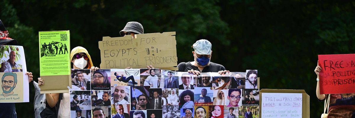 Berlin protest against Egyptian dictatorship