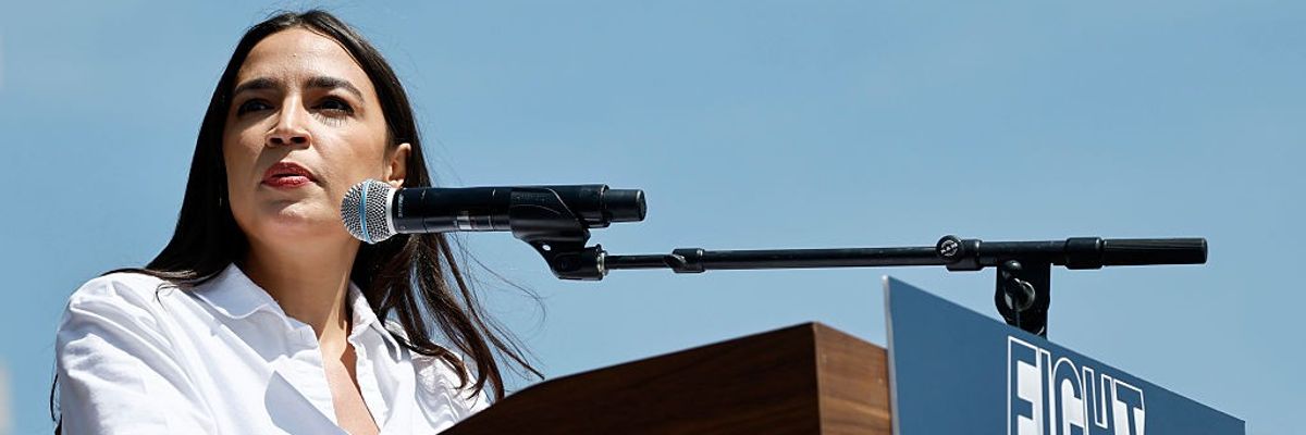 Bernie Sanders And Alexandria Ocasio-Cortez Hold "Fighting Oligarchy" Rally In L.A.