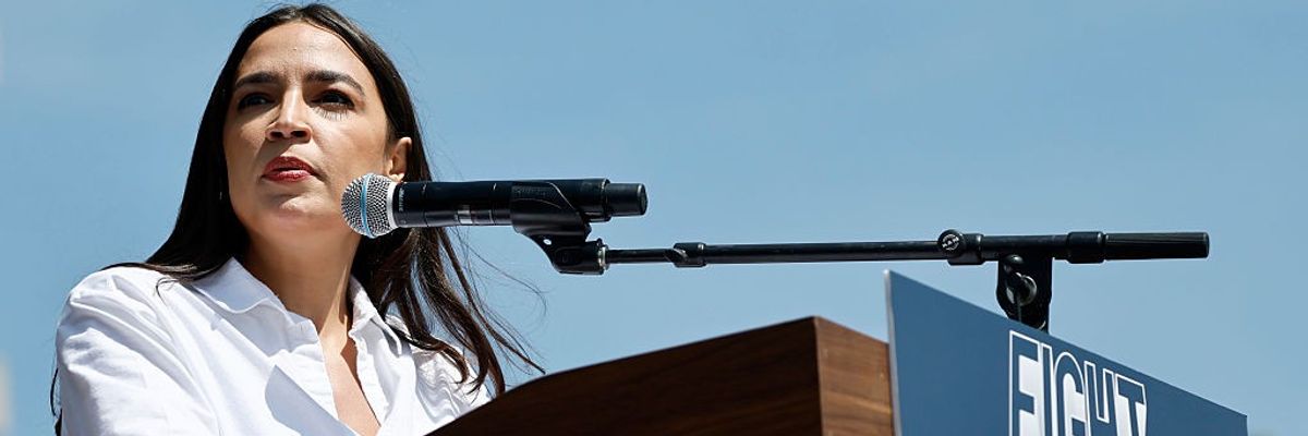 Bernie Sanders And Alexandria Ocasio-Cortez Hold "Fighting Oligarchy" Rally In L.A.