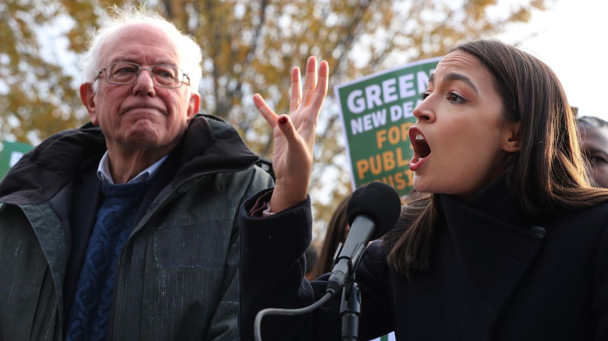 Bernie Sanders and Alexandria Ocasio-Cortez talk the Green New Deal