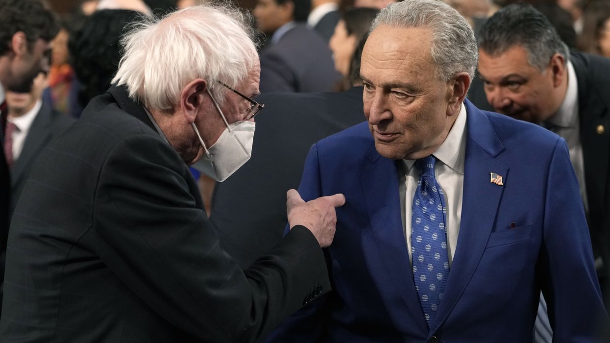 Bernie Sanders and Chuck Schumer