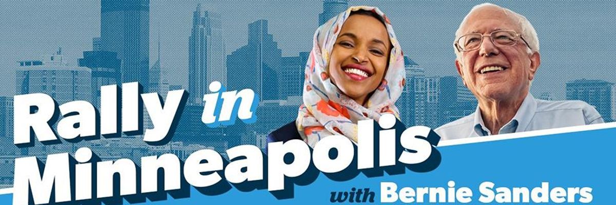WATCH LIVE: Bernie Sanders, Ilhan Omar Set to Rally Forces in Minneapolis
