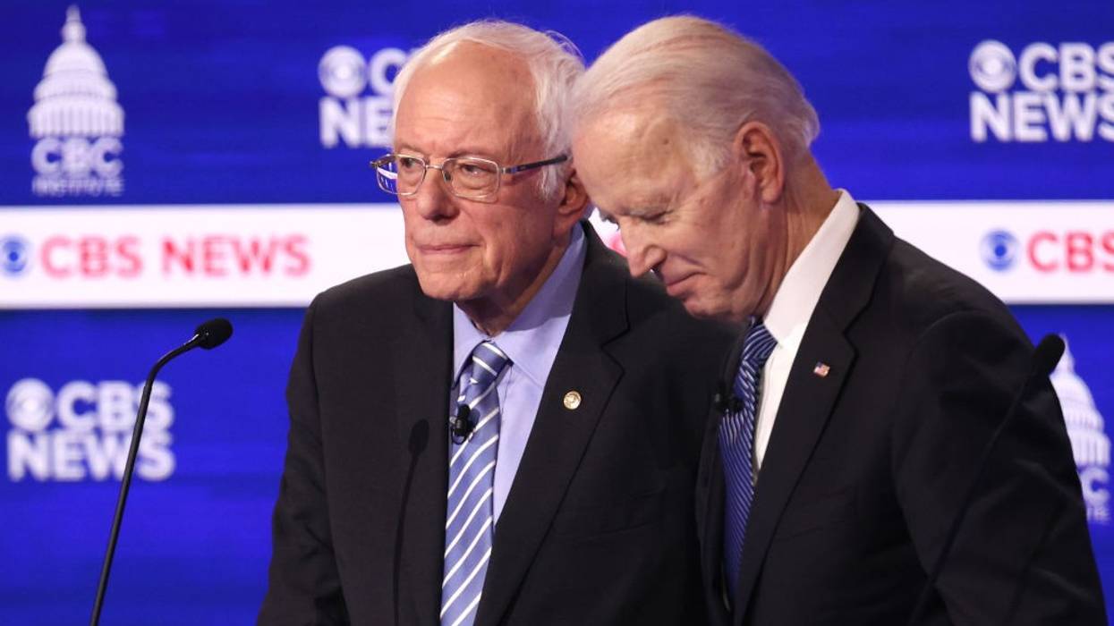 Bernie Sanders and Joe Biden in 2020