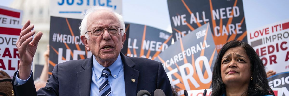 Bernie Sanders and Pramila Jayapal