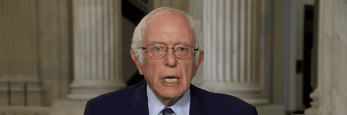 Bernie Sanders appearing on MSNBC