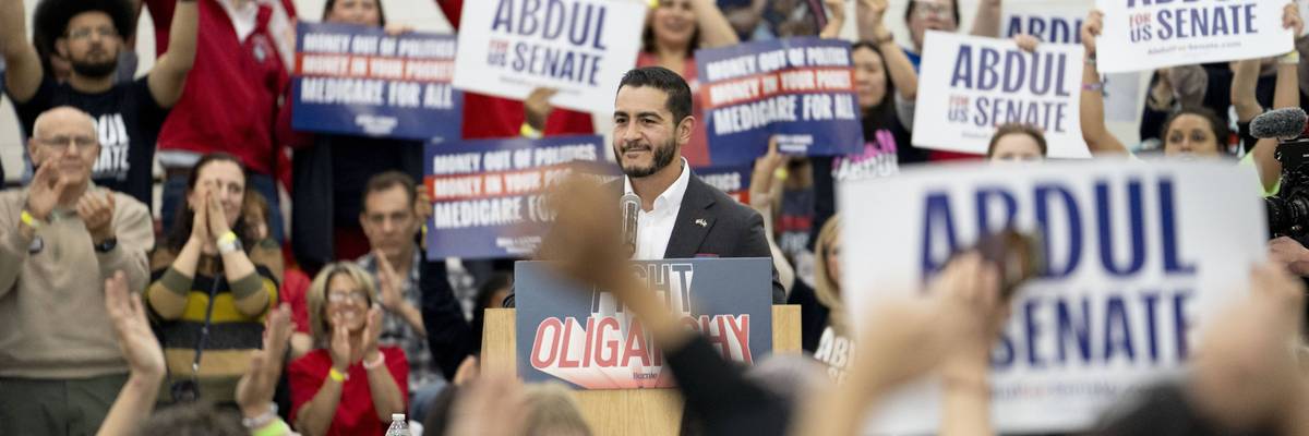 Bernie Sanders Continues His "Fighting Oligarchy" Tour In Detroit With Senate Candidate Abdul El-Sayed