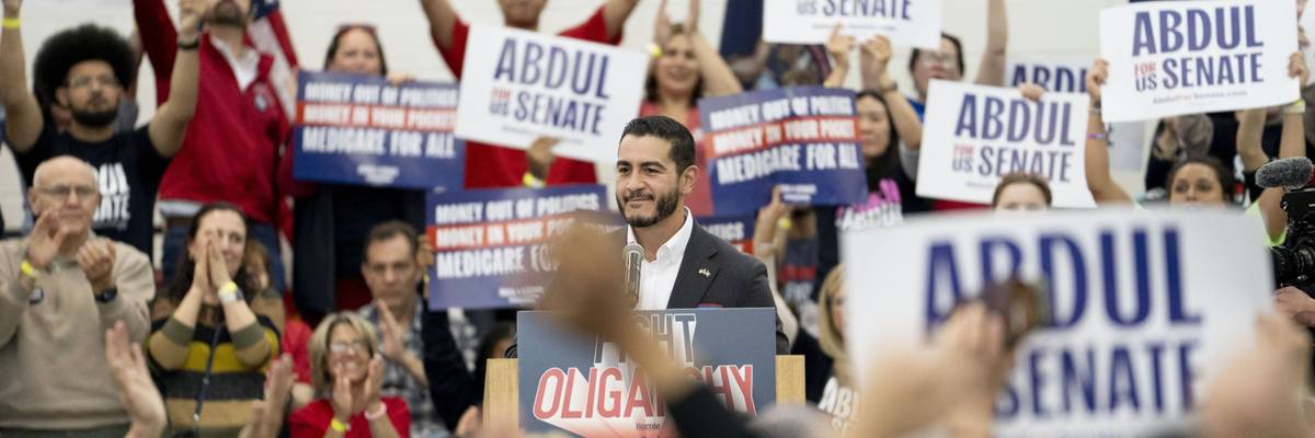 Bernie Sanders Continues His "Fighting Oligarchy" Tour In Detroit With Senate Candidate Abdul El-Sayed