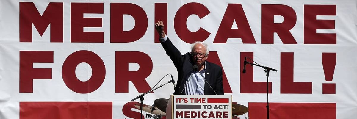 Bernie Sanders Discusses Medicare For All Bill In San Francisco