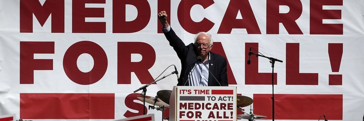 Bernie Sanders Discusses Medicare For All Bill In San Francisco