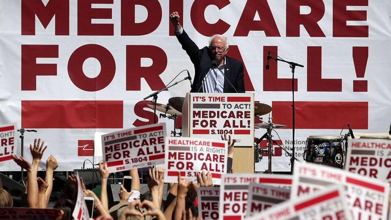 Bernie Sanders Discusses Medicare For All Bill In San Francisco