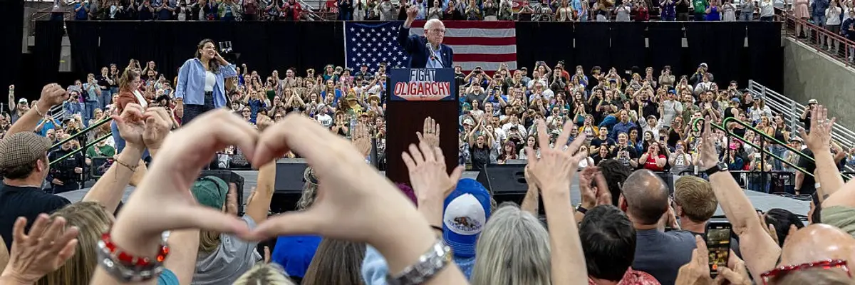 Bernie Sanders Holds "Fighting Oligarchy" Rally In Idaho