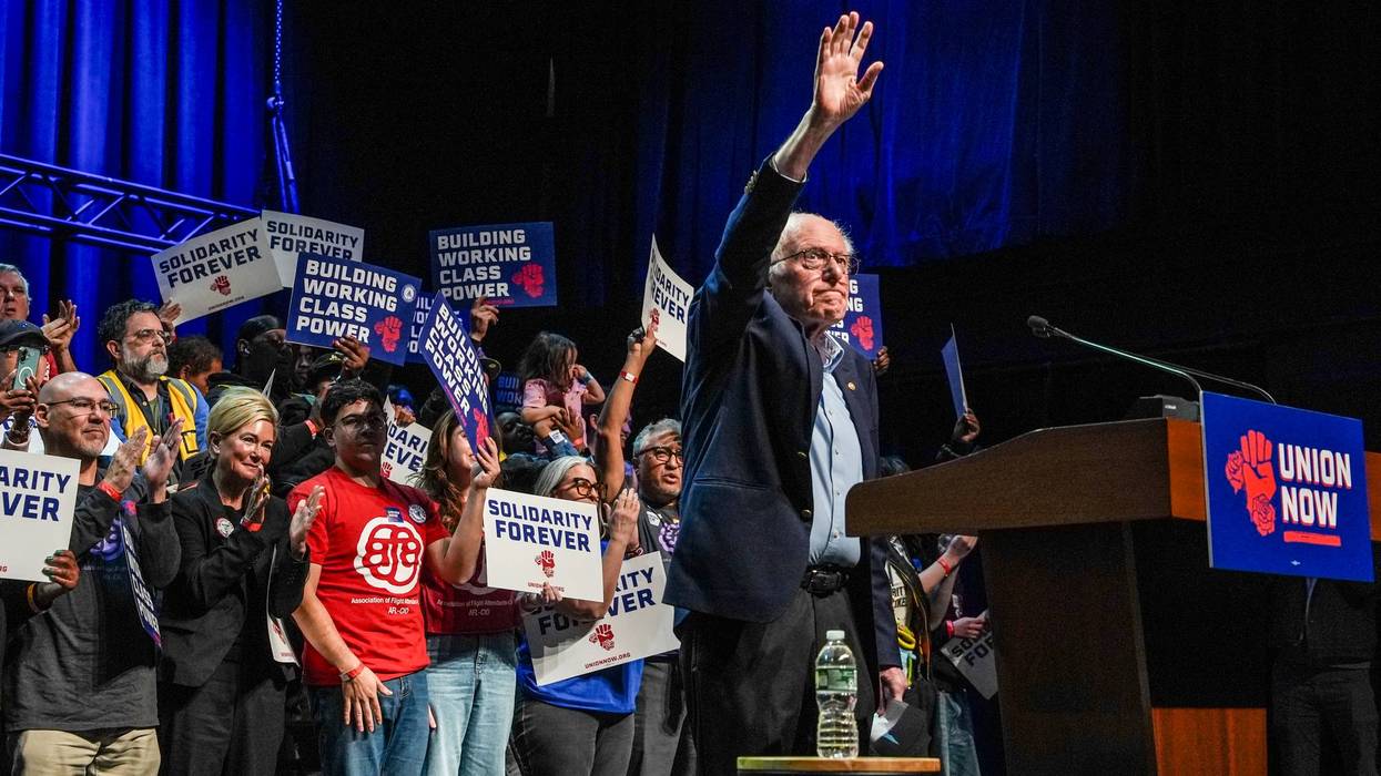 Bernie Sanders Holds Pro-Union Rally In New York City