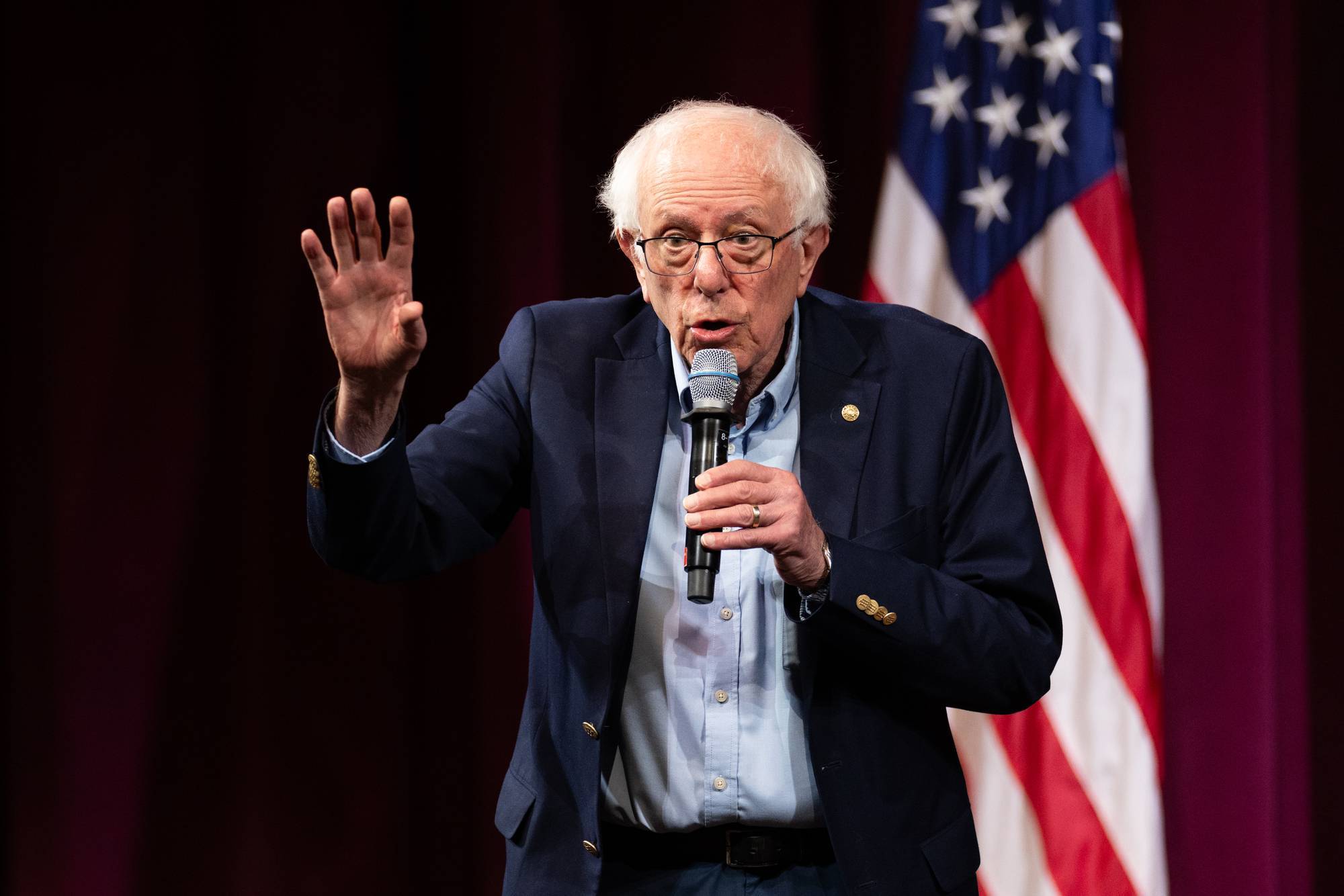 Bernie Sanders Holds Town Hall On AI In Stanford