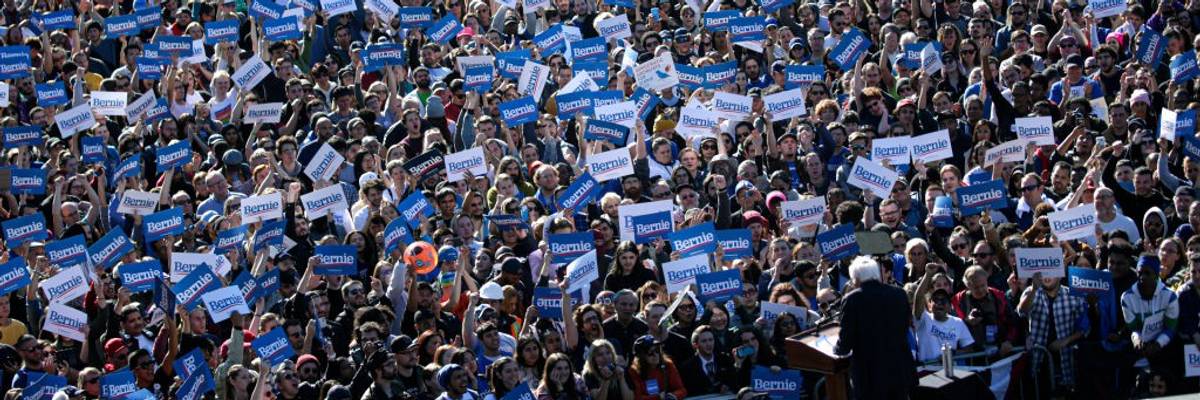 Bernie Sanders Returns To The Campaign Trail With A Rally In New York City