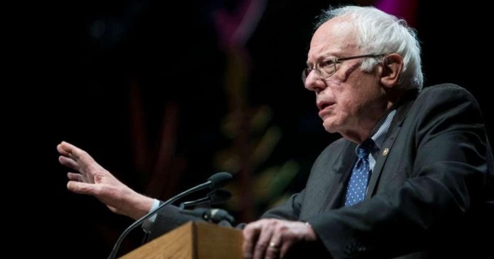 Bernie Sanders, United States senator from Vermont, speaks at the Hay Festival on June 3, 2017. (Photo: David Levenson/Getty Images)