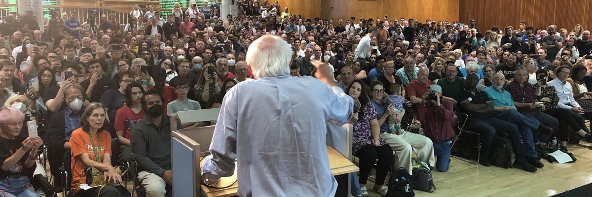 Bernie speaks in London
