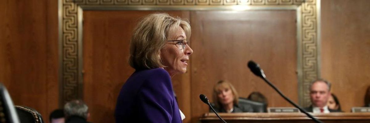 Betsy DeVos May Defund Public Ed--But Wants Guns in Schools to Fight Grizzlies