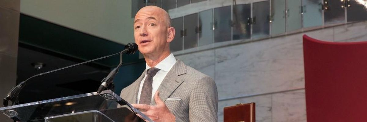 Bezos Confronts Pecker, But Is Still a Greedy Di*k