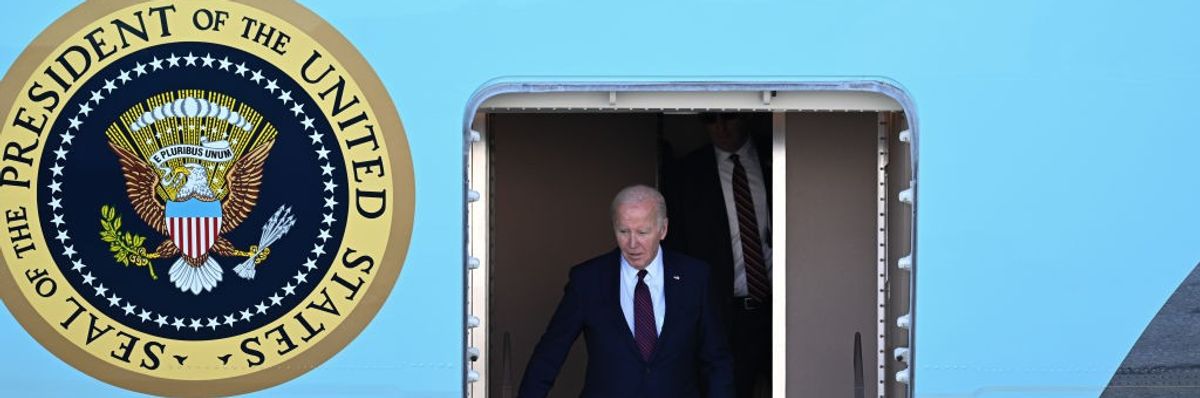 Biden arrives at San Francisco International Airport