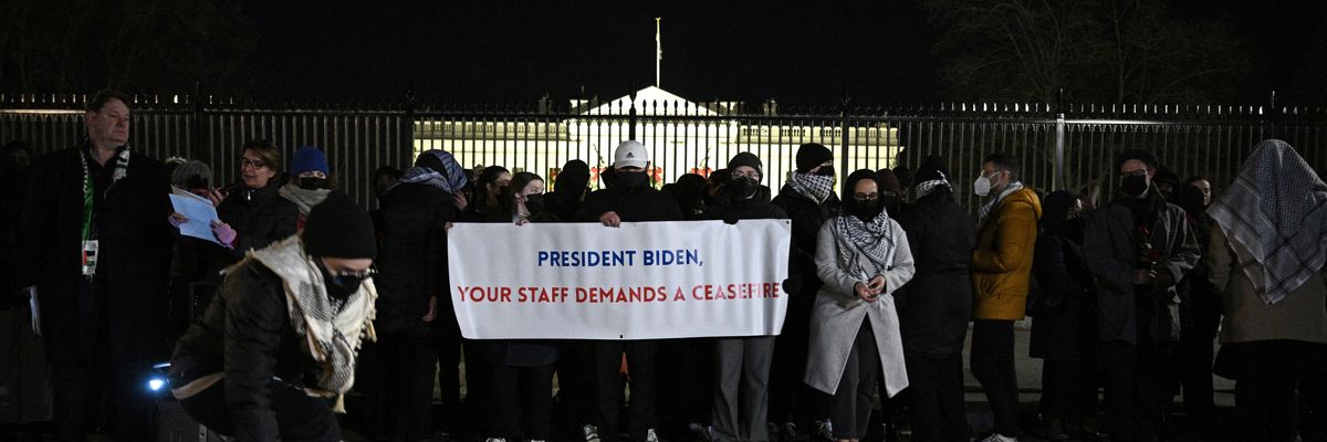 Biden staffers demand cease-fire