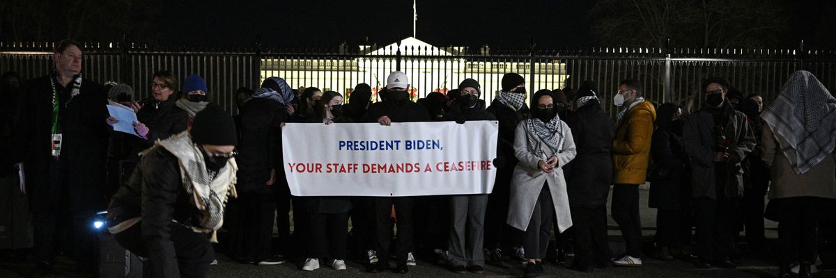 Biden staffers demand cease-fire