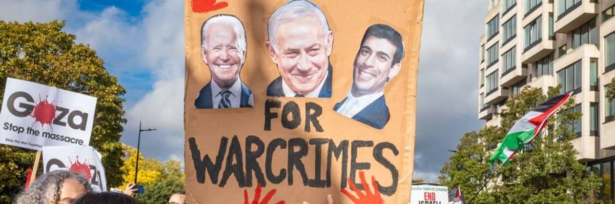 Biden, Sunak and Netanyahu of war crimes