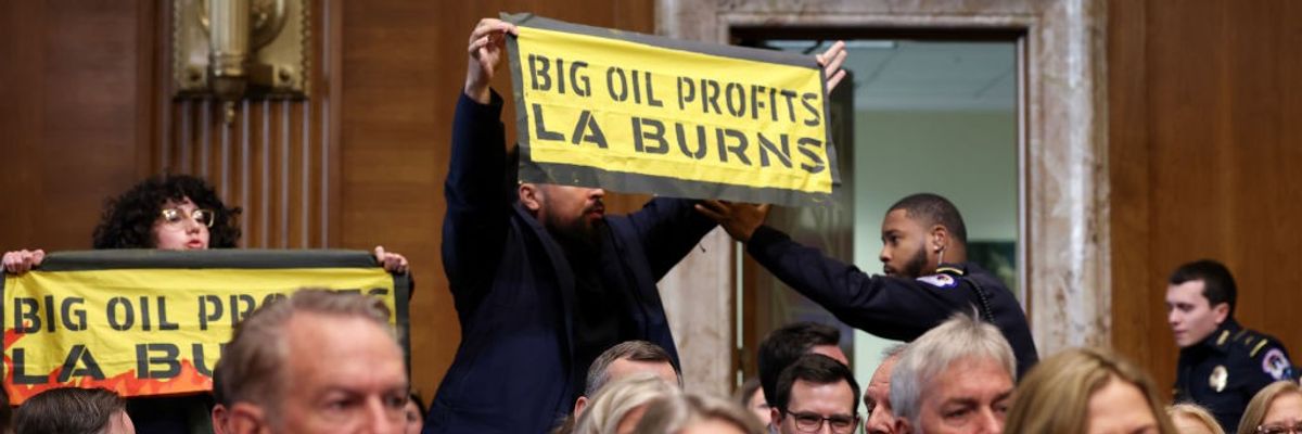 Big Oil protest Senate