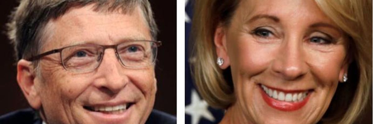 Bill Gates & Betsy DeVos: Mr. and Mrs. Public School Sabotage