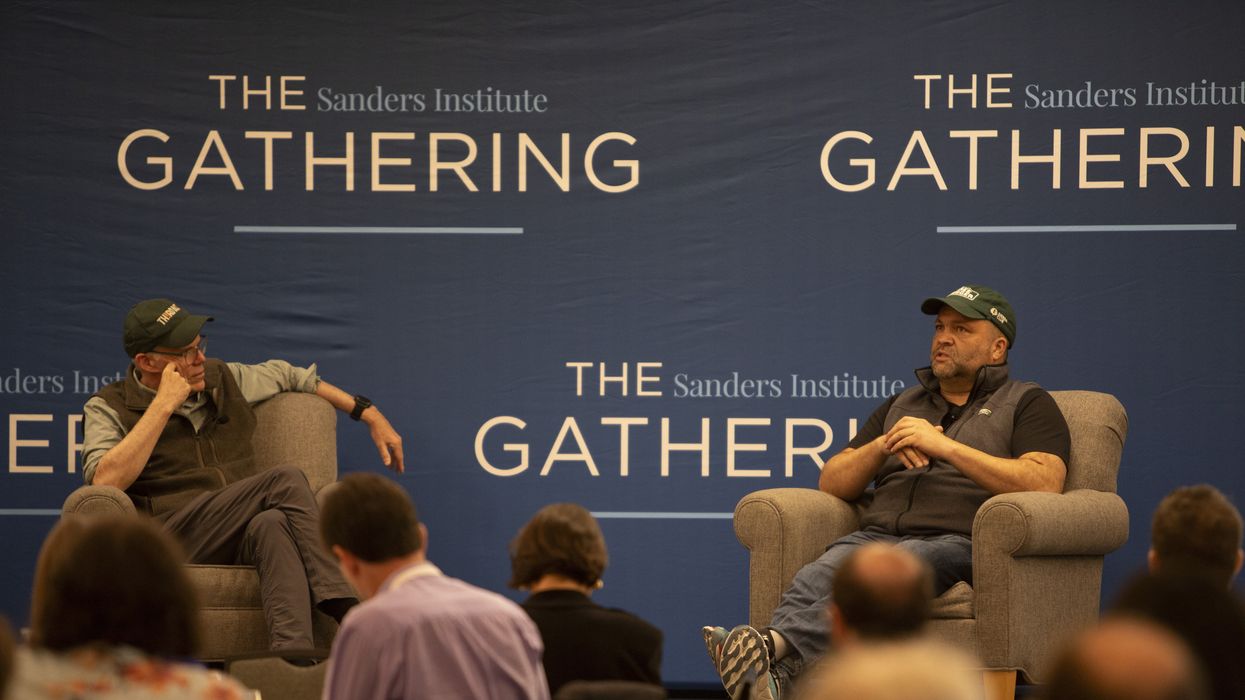 Bill McKibben and Ben Jealous at the Sanders Institute Gathering