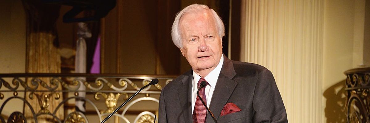 Bill Moyers speaks at an event at the Plaza Hotel on June 8, 2016 in New York City.