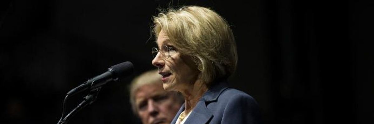 Corporate Education Nominee DeVos Faces Pushback from Dem Senators