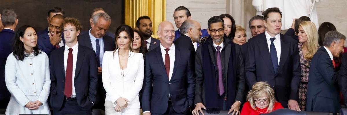 Billionaires at Trump's inauguration.