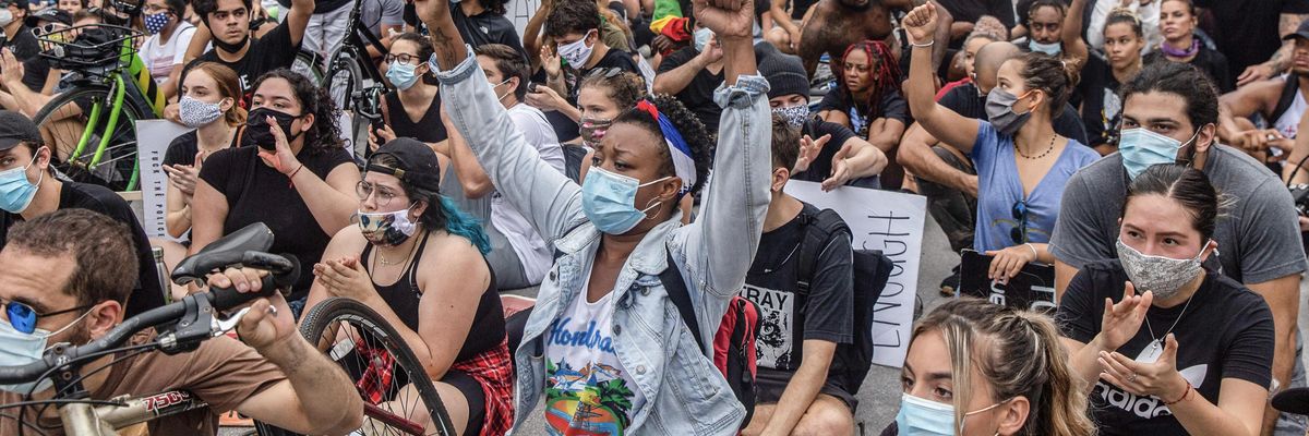 Black Lives Matter protesters