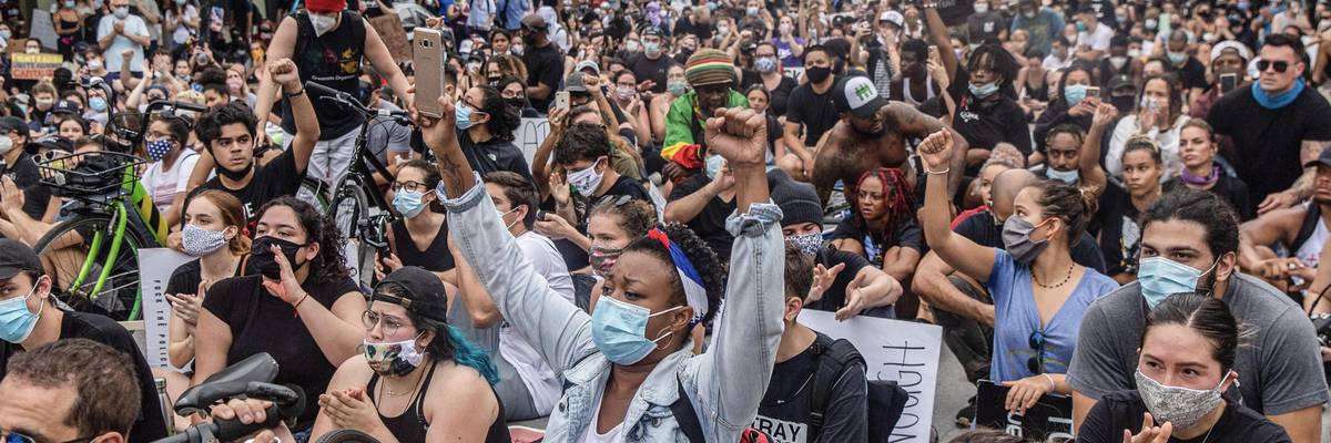 Black Lives Matter protesters