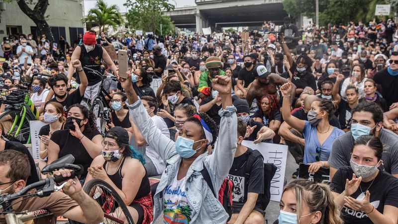 Black Lives Matter protesters