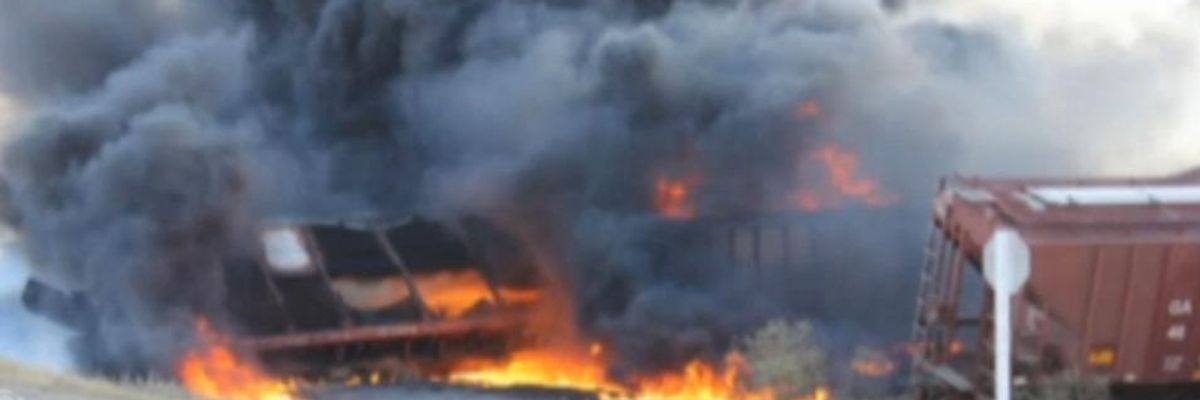Fiery Derailment Puts Spotlight on Hazardous Train Shipments