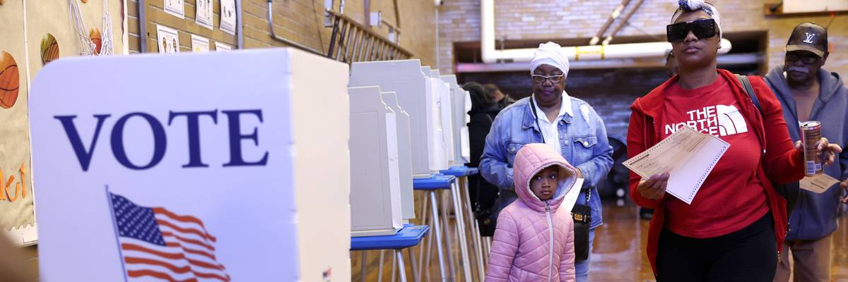 Black voters cast ballots in Milwaukee
