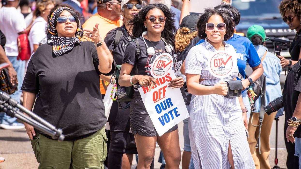 Black women march for voting rights in Alabama