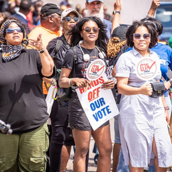 Black women march for voting rights in Alabama