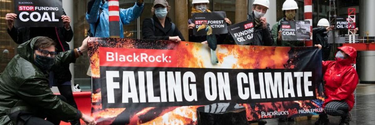 BlackRock climate protesters