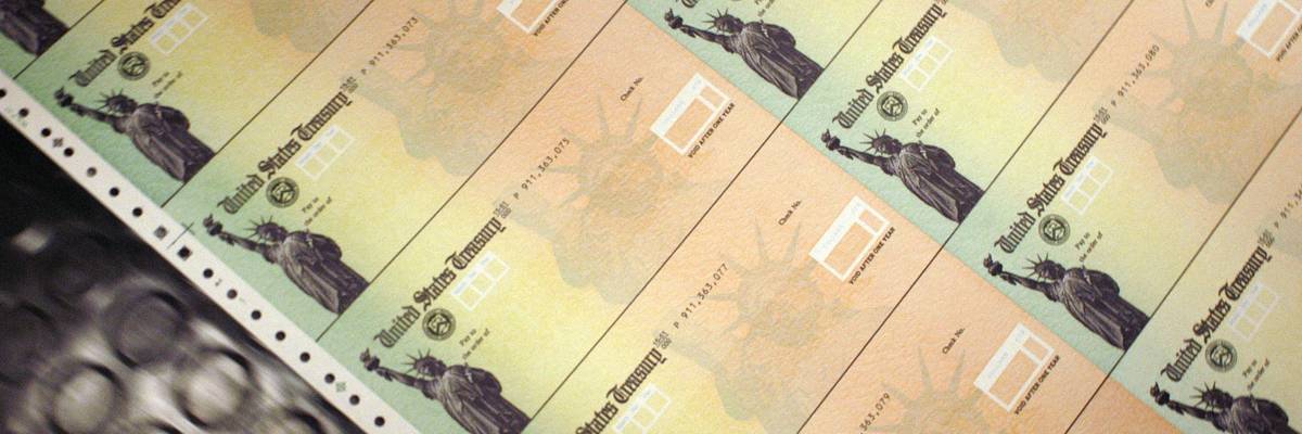 Blank Social Security checks.