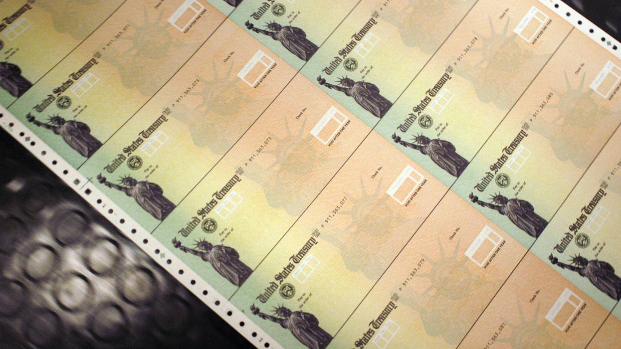 Blank Social Security checks.