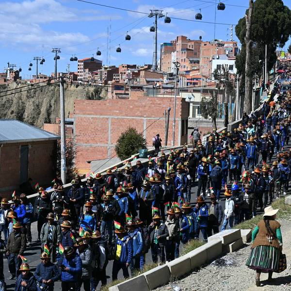 Bolivia miners protest