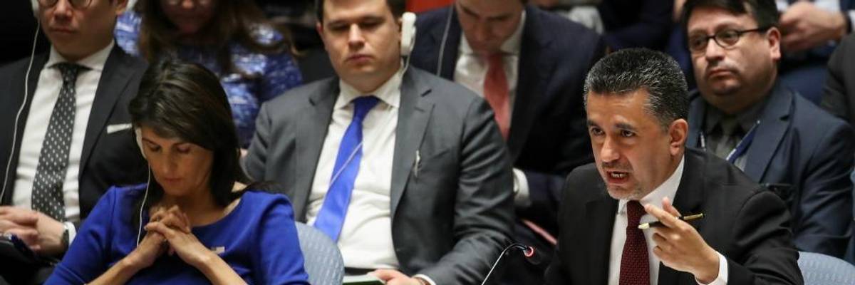 Global Leaders Condemn Trump's 'Scorn for International Law' As Haley Threatens More Possible Air Strikes