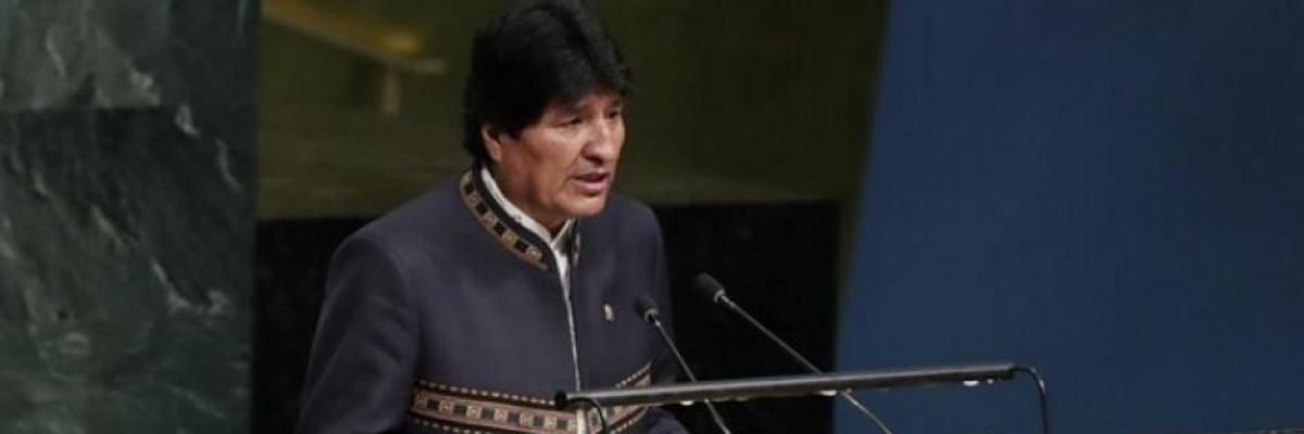 Bolivian President Warns Trump's America 'Main Threat to Mother Earth and Life Itself'
