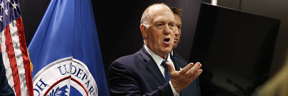 ‘Frightening’: Tom Homan Uses War Jargon to Describe ICE Operations in Minnesota